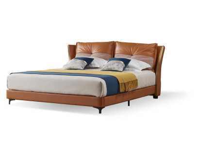 Designer Bett Schlafzimmer Betten Textil Leder Hotel Luxus Polster Sitz Stoff