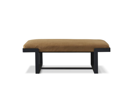 Designer Sitz Polster Bank Polster Sitz Hocker Bank Leder Holz Stil Edelstahl