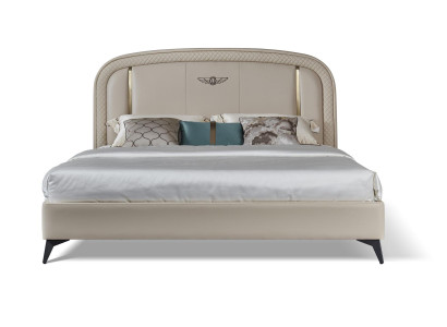 Design Bett Schlafzimmer Textil Leder Polster Hotel Moderne Betten 180x200cm