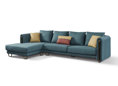 Moderne Wohnzimmer Möbel Ecksofa Eckcouch Stoffsofa Eckgarnitur Sofa Polster Neu