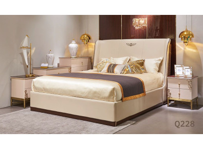 Bett 2x Nachttisch 3 tlg. Schlafzimmer Sets Design Modern Luxus Betten Komplett