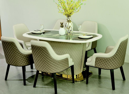 Esstisch Esszimmer Designer Polster Luxus Tisch Tische 160x90cm Esstische Leder