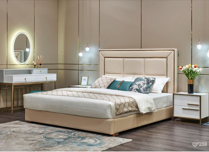 Bett Polster Design Luxus Doppel Hotel Betten Ehe 180x200cm Schlaf Zimmer Leder