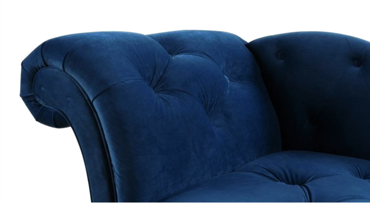 Elegante Liege Chesterfield Liegen mit Knöpfen Samt Chaiselounge Chaiselongue
