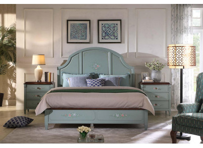 Bett 2x Nachttisch 3 tlg. Schlafzimmer Set Design Modern Luxus Schlafzimmer Neu