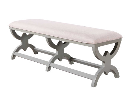 Sitz Polster Bank Polster Sitz Textil Stoff Holz Stil Design Hocker Fußhocker