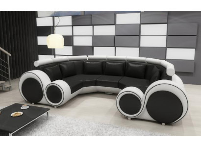 XXL Wohnlandschaft Design Polster Garnitur Ecksofa mit USB Big Sofa Neu Couch