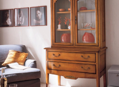 Vitrine Esszimmer Anrichte Holz Schränke Möbel Wohnzimmer Anrichte Glas Schrank