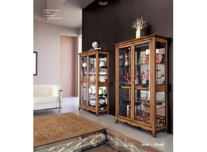 Massivholz Vitrinen Glas Schrank Echtholz Vitrine Wohnzimmer Möbel Anrichte Neu