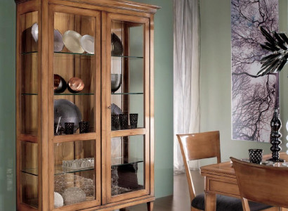 Vitrinen Vitrine xxl Glas Schrank Anrichte Holz Möbel Klassische Regale Schränke