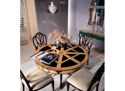 Möbel Esstisch im antiken Stil Italienische Esstische Holztische Runde Tische