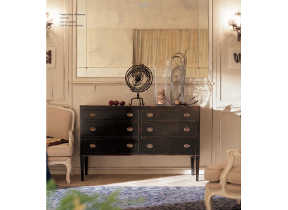 Barock Rokoko Tisch Kommoden Holz Design Beistell Schrank Kommode Konsolen