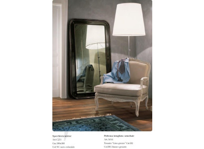 Wohnzimmer Stuhl 1 Sitzer Sessel Holz Luxus Klasse Möbel Design Spiegel 2tlg Neu