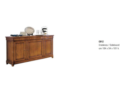 Anrichte Sideboard Schublade Vitrine Wohnzimmer Holz Buffetschrank Möbel Italien