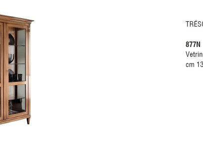 Schrank Braun Holz Design Möbel Vitrine Anrichte Vitrinen Luxus Glas Schränke