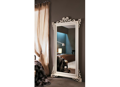 Klassischer Designer Echten Holz Rahmen Wandspiegel 112x210 Spiegel - Model 255