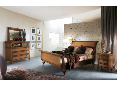 Doppel Bett Hotel Betten Schlafzimmer Bettgestelle Holz Polster Möbel Design