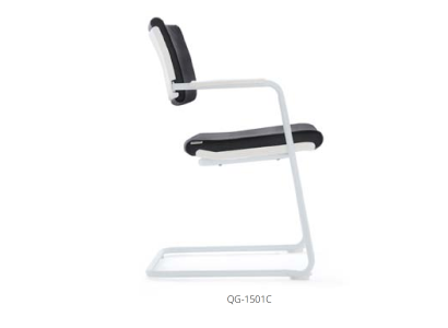 Kunstleder-Sessel in Schwarz mit Edelstahlrahmen modern und elegant