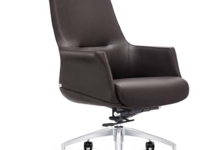 Kunstleder-Sessel in Schwarz modern elegant