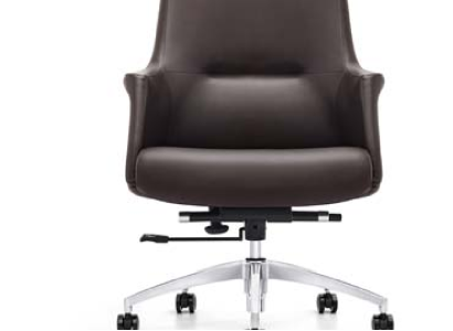 Kunstleder-Sessel in Schwarz modern eleganter Stil