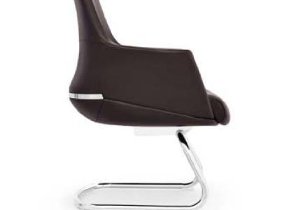 Kunstleder Sessel in Beige modern eleganter Sitzkomfort