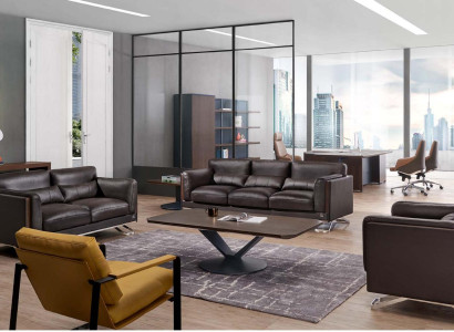 Kunstleder-Sofa in Schwarz modern, komfortabel und stilvoll