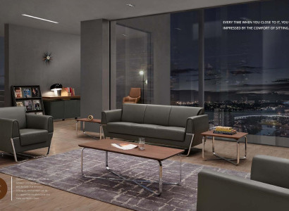 Kunstleder Sessel in Schwarz modern eleganter Sitzkomfort