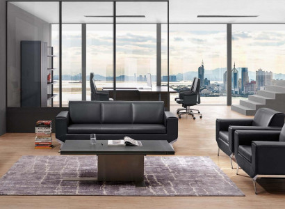 Kunstleder Sessel in Schwarz – Modernes, Elegantes Design