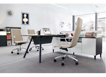 Leder Chesterfield-Sofa in Schwarz modern elegant