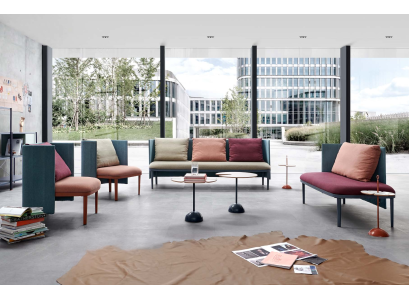 Leder Chesterfield-Sofa in Braun modern und elegant