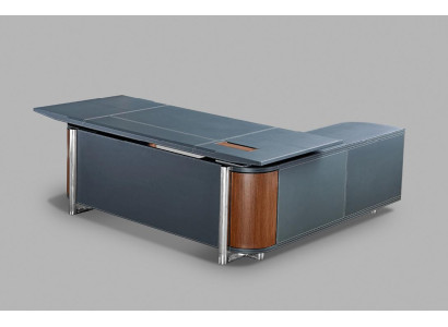 Moderner Esstisch aus MDF und Furnier in Naturfarben