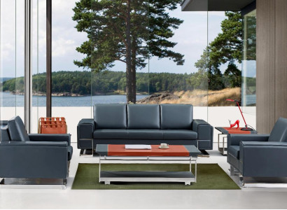 Kunstleder Sessel in Beige Elegant und Komfortabel