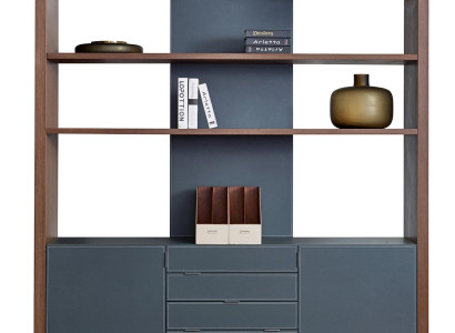 Moderner Aktenschrank aus MDF und Edelstahl in elegantem Design