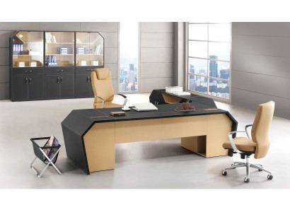 Moderner Chesterfield-Gartenmöbel-Set aus Leder in Braun