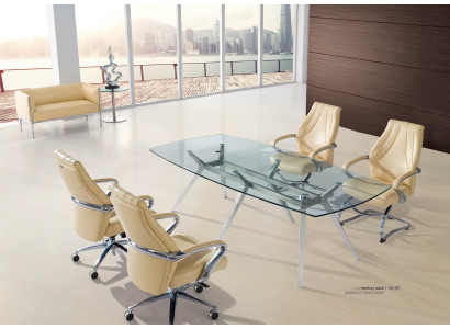 Moderner Chesterfield-Gartenstuhl aus Leder in Schwarz