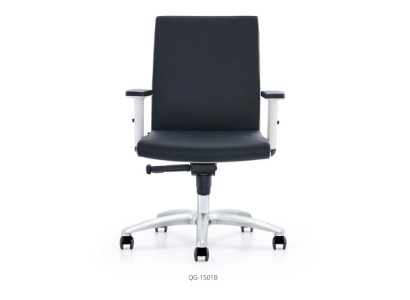 Kunstleder Sessel in Schwarz modern eleganter Stil