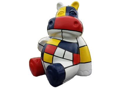 Dinosaurier Figur aus Beton in natürlichem Farbton robustes Design