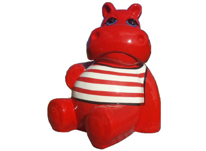 Dinosaurier Figur aus Beton in natürlichem Farbton robustes Design