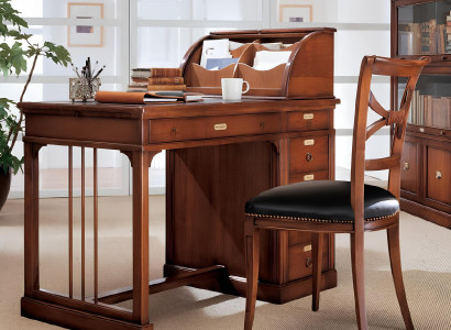 Schreibtisch Echtholz Italienische Möbel Büro Tisch Einrichtung Möbel Tische Neu