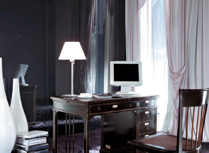 Schreibtisch Sekretär Italienische Möbel Tisch Stuhl Set Büro 2tlg Einrichtung