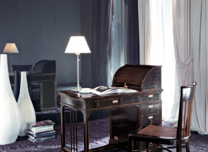 Schreibtisch Tisch Italienische Einrichtung Möbel Massiv Holz Büro Sekretär Neu