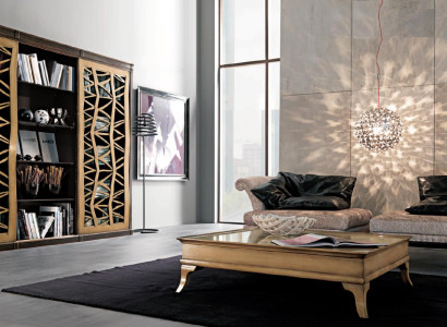 Wohnzimmer Set Wohnwände Möbel 2х Sessel Couchtisch Holz 3tlg Luxus Italien Neu