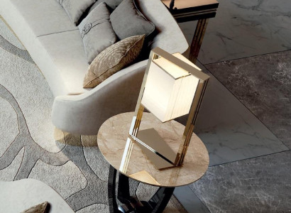 Tischleuchte Tisch Lampe Kronleuchte Leuchte Lampen Leuchten Modern Design Gold