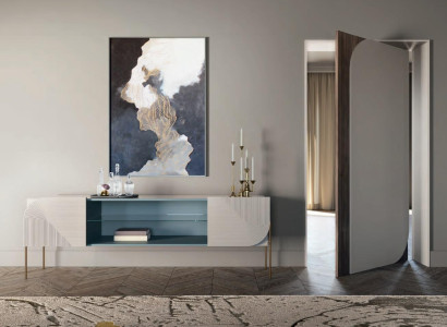 Sideboard Holz Möbel Wohnzimmer Sideboards Ablage Konsole Design Bizzotto Neu