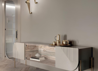 Sideboard Wohnzimmermöbel Sideboard Glasablage Design Bizzotto Naturholzmöbel