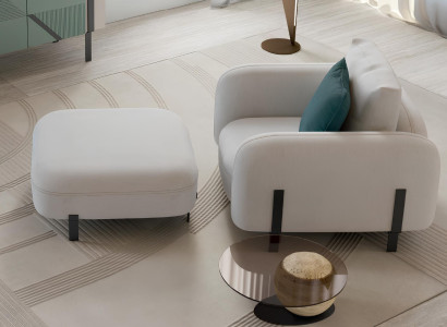 Sessel Luxus Design Design Sessel Textil Wohnzimmer Italienische Möbel Lounge