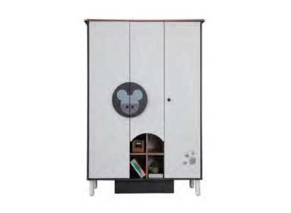 Kleiderschrank  Design Möbel Kinderzimmer Schrank Regal Holz Schlafzimmer Neu