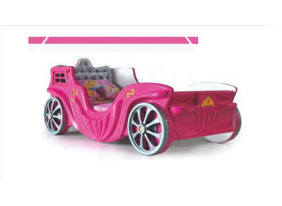 Betten Kutsche Prinzessin Kinderzimmer Bett Matratze Kinderbett  Möbel Holz Neu