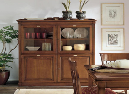 Wohnzimmer Anrichte Glas Schrank Vitrine Esszimmer Anrichte Holz Schränke Möbel