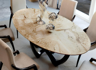 Esszimmertische oval  Esszimmermöbel  Esstisch  Luxus Massivholz Italien neu